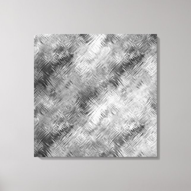 Hematite Gray Scribbled Texture Leinwanddruck (Vorderseite)