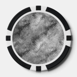 Hematite Gray Scribbled Texture Pokerchips