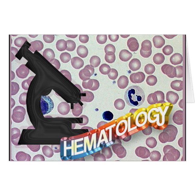 HÉMATOLOGIE - technologie Médicale - laboratoire (Devant horizontal)