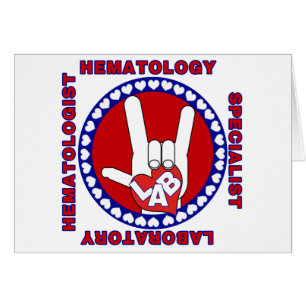 HÉMATOLOGUE HÉMATOLOGIE LAB SPÉCIALISTE LOGO CARRÉ
