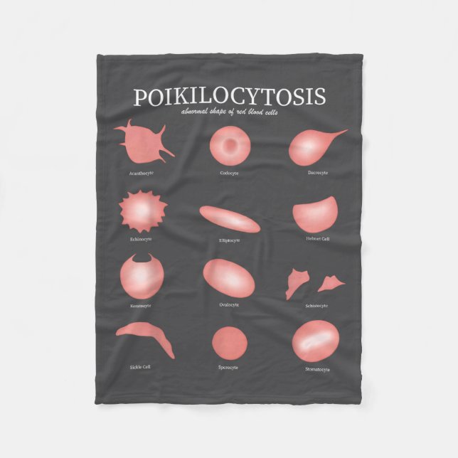 Hematology Red Blood Cell Laboratory Science Hemat Fleecedecke (Vorderseite)