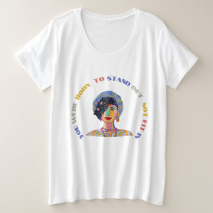 Hemd "Empowerment" für Frauen Große Größe T-Shirt