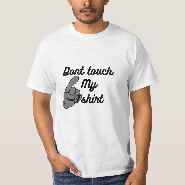 Hemd für Männer, mein Hemd nicht Touch, weißes Hem T-Shirt (Vorderseite)