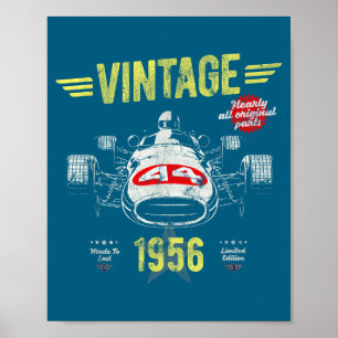 Hemd Geboren 1956 70. Geburtstag Väter Poster