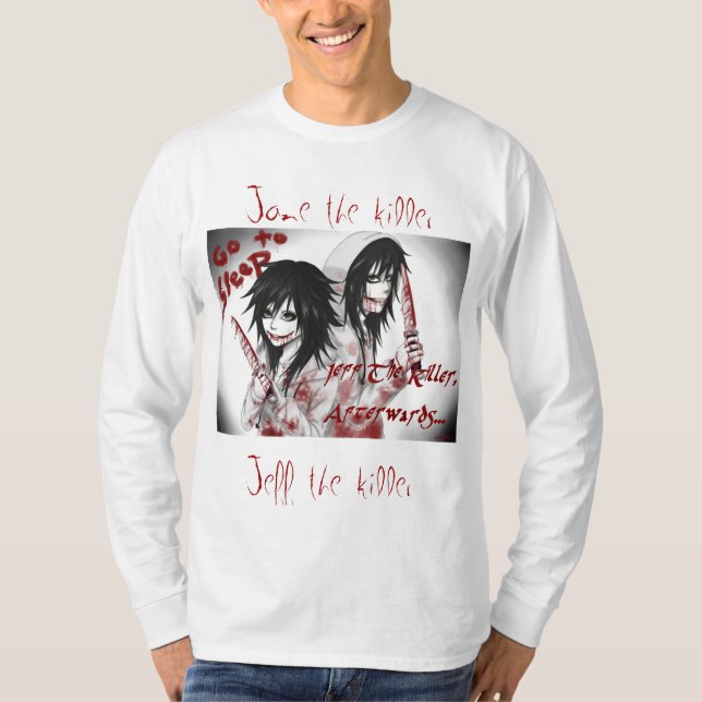Hemd langer Ärmel Von Jeff The Killer T-Shirt (Vorderseite)