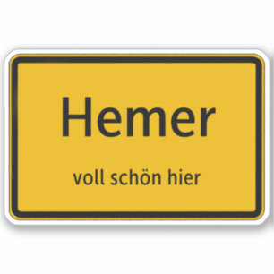 Hemer Aufkleber Sticker Autoaufkleber