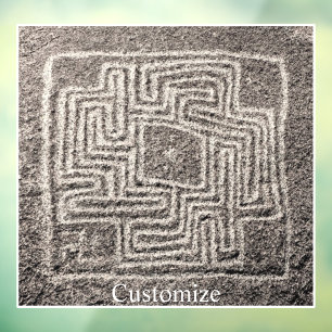 Hemet Labyrinth Stein Thunder_Cove  Fensteraufkleber
