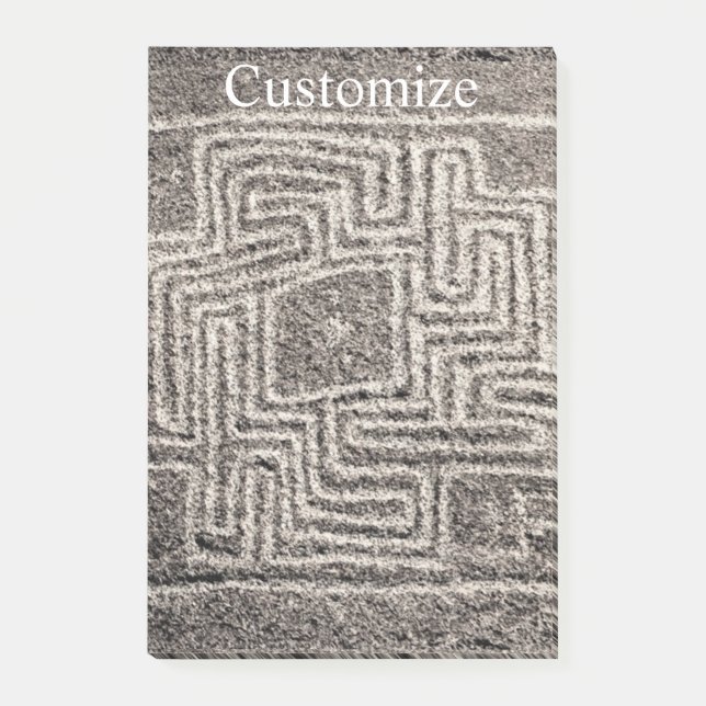 Hemet Maze Stone Thunder_Cove Post-it Klebezettel (Vorderseite)