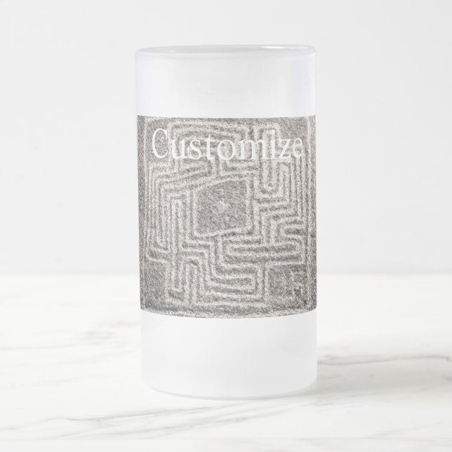 Hemet Maze Stone Thunder_Cover Mattglas Bierglas (Mittel)