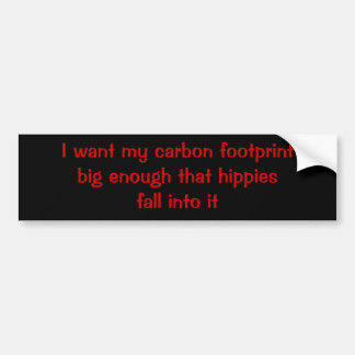 #HEMI #CarbonFootprint #Hippies #Humor #Funny Autoaufkleber