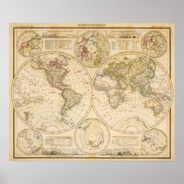 Hemisphären Poster (Vorne)