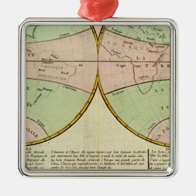 Hemisphären Silbernes Ornament (Vorne)