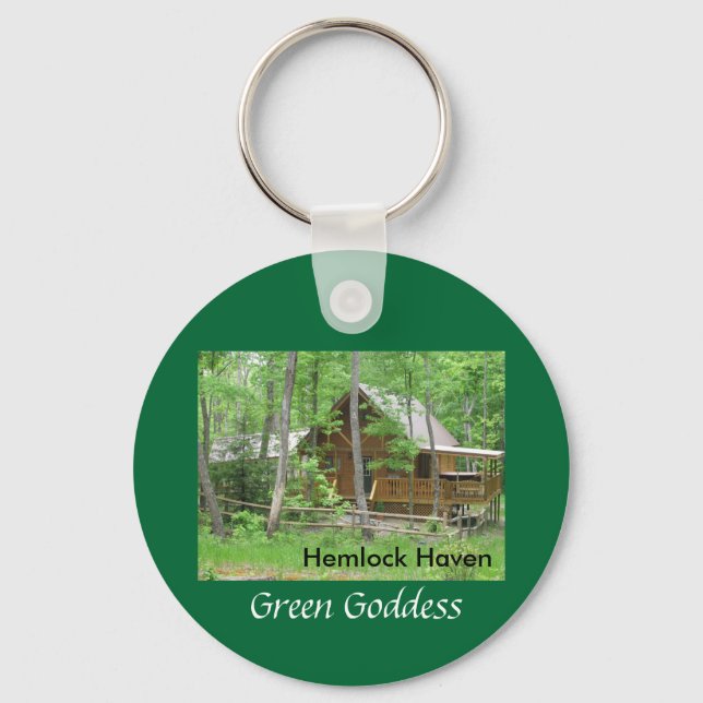 Hemlock Haven Green Goddess Schlüsselanhänger (Vorderseite)