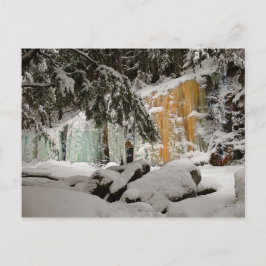 Hemlock & Iceflow, Smart's Brook, Thornton, NH Postkarte