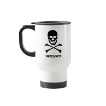 Hemlockgift Schwarzer Schädel und Kreuze