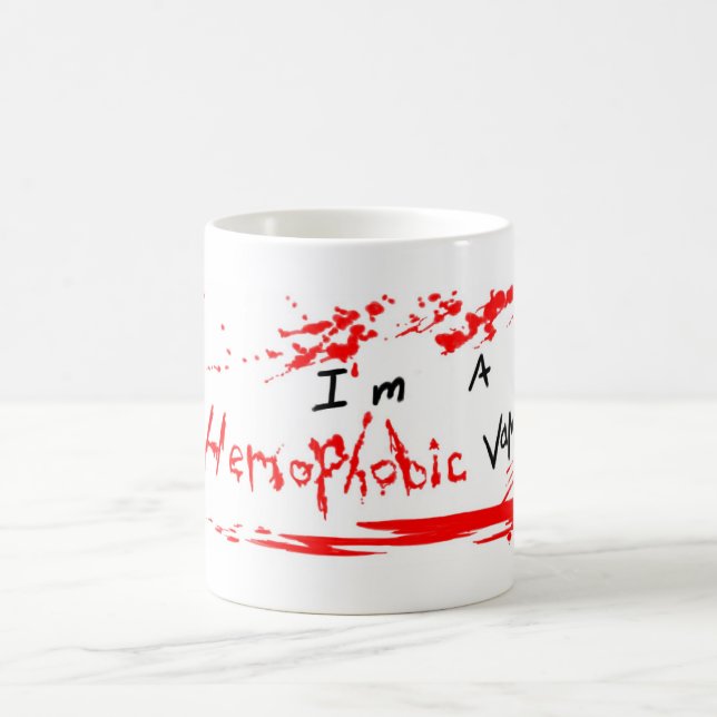 Hemophobic Vampirsschale Kaffeetasse (Mittel)