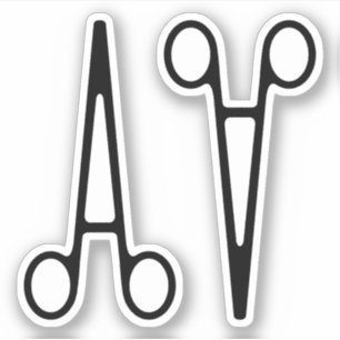 Hemostatische Zange (Klemme), Hemostat, europäisch Aufkleber