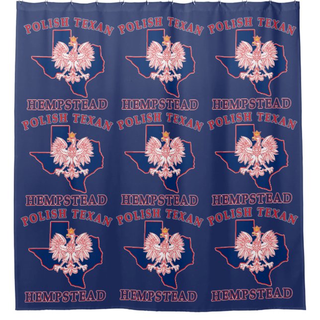Hempstead Polish Texan Duschvorhang (Vorderseite)