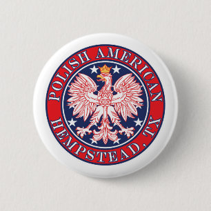 Hempstead Texas Polnischer Adler Button