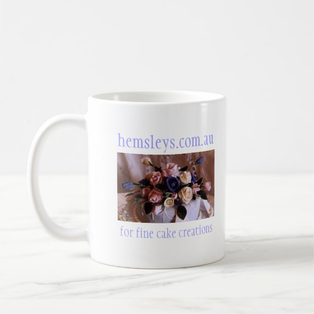 Hemsleys Hochzeits-Kuchen-Tasse Kaffeetasse (Links)