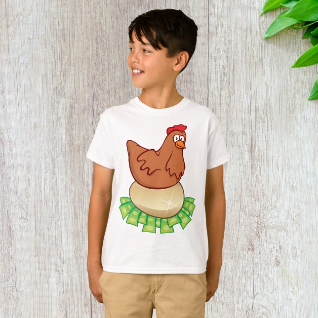 Hen auf einem goldenen Ei T-Shirt (Von Creator hochgeladen)