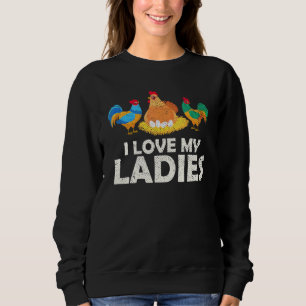 Hen Farm Animal Bauer Geflügel-Vogelgeflügel Sweatshirt