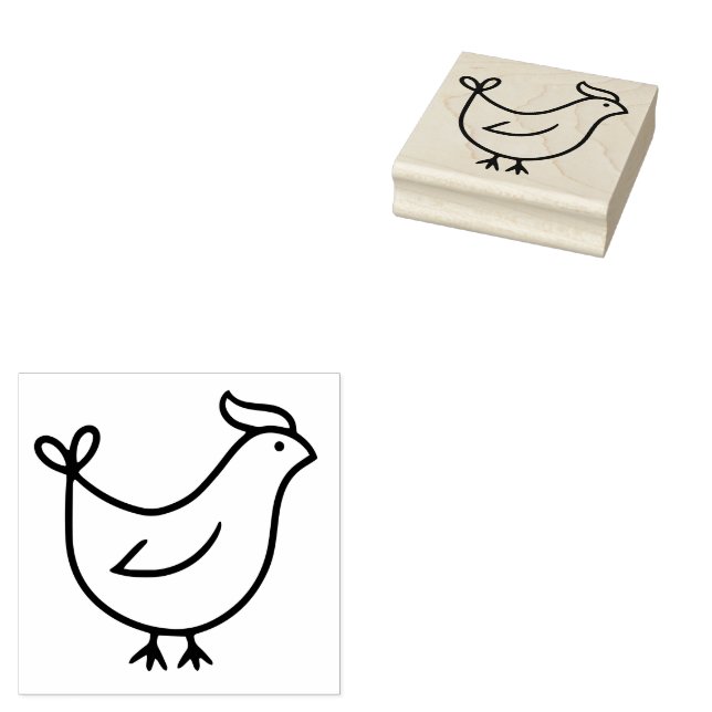 Hen Gummistempel (Stempel)