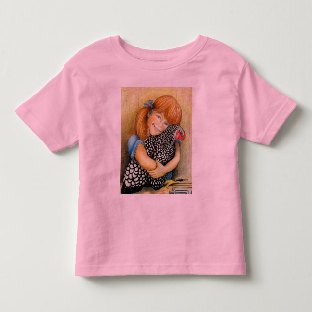 Hen Hugger Kleinkind T-shirt (Vorderseite)
