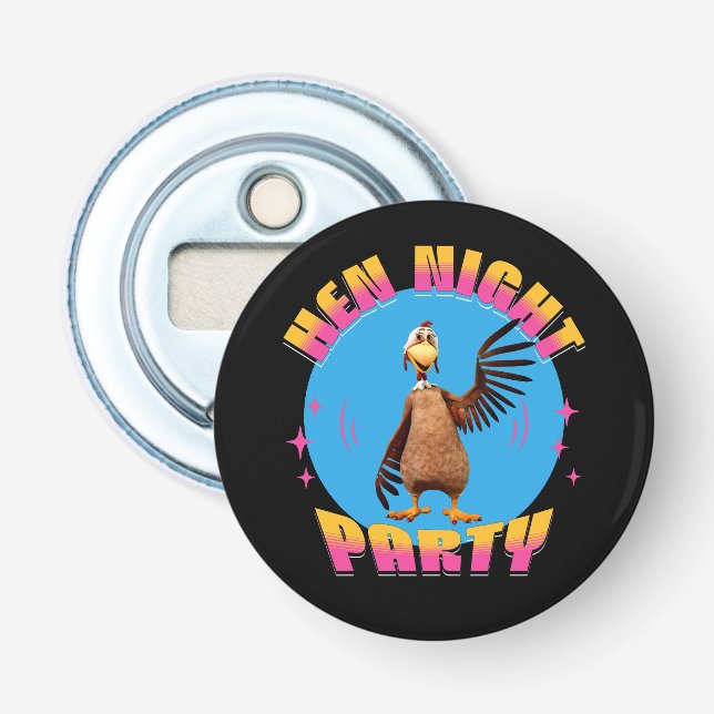 Hen Night Party Funny Junggeselinnen-Abschied Flaschenöffner (Vorderseite)