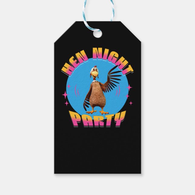 Hen Night Party Funny Junggeselinnen-Abschied Geschenkanhänger (Vorderseite)