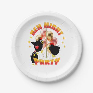 Hen Night Party Funny Junggeselinnen-Abschied Pappteller