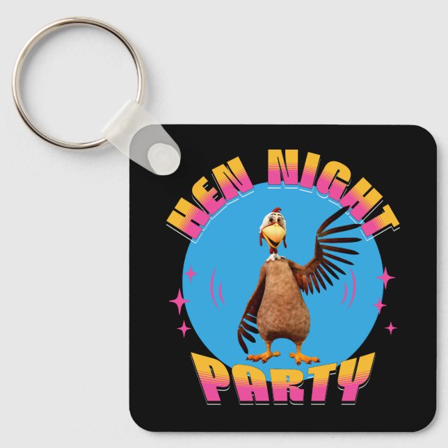 Hen Night Party Funny Junggeselinnen-Abschied Schlüsselanhänger (Vorderseite)