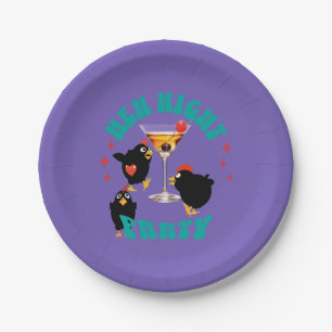 Hen Night Party, Junggeselinnen-Abschied Funny Hen Pappteller