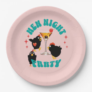 Hen Night Party, Junggeselinnen-Abschied Funny Hen Pappteller