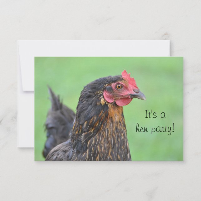 Hen Party batchelorette Einladung (Vorderseite)