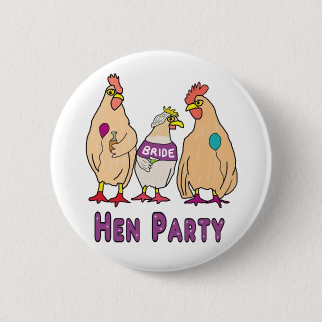 Hen Party Button (Vorderseite)