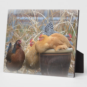 Hen Plaque Fotoplatte