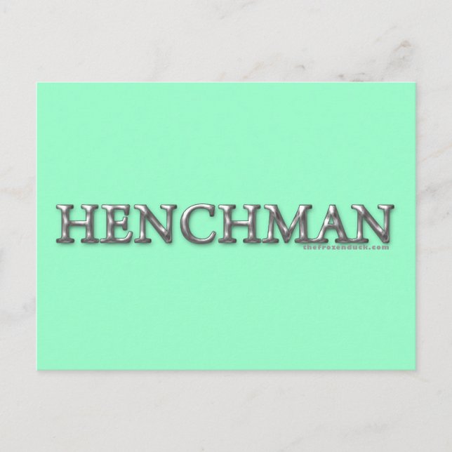 Henchman Postkarte (Vorderseite)