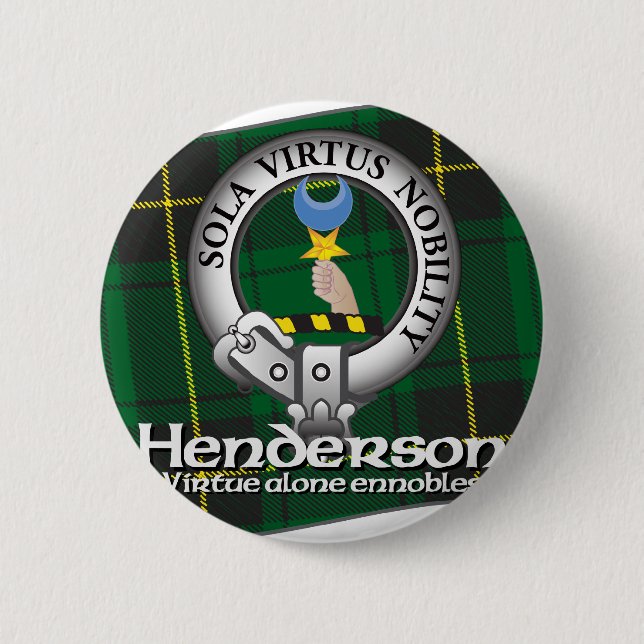 Henderson-Clan Button (Vorderseite)
