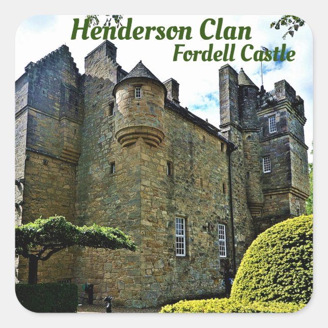 Henderson Clan Scottish Fordell Castle Sticker (Vorderseite)