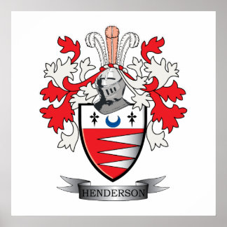 Henderson Familienwappen Coat of Arms Poster