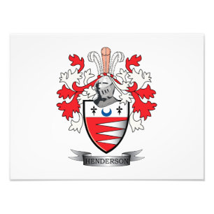 Henderson-Familienwappen-Wappen Fotodruck