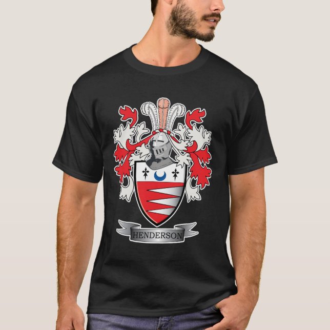 Henderson-Familienwappen-Wappen T-Shirt (Vorderseite)