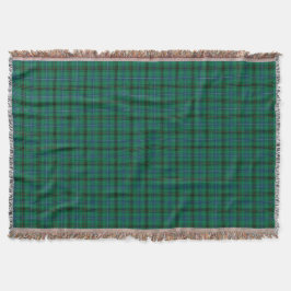Henderson Family Green und Blue Clan Tartan Decke