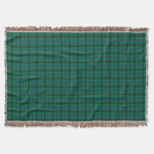 Henderson Family Green und Blue Clan Tartan Decke