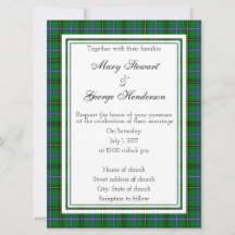 Henderson Scottish Wedding Einladung