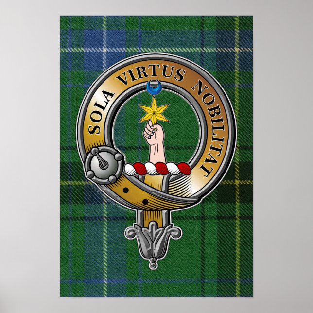 Henderson Tartan & Abzeichen Poster (Vorne)