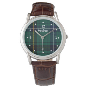 Henderson Tartan Kariert gegenüber Custom Watch Armbanduhr