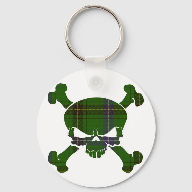 Henderson Tartan Skull No Banner Schlüsselanhänger (Vorderseite)