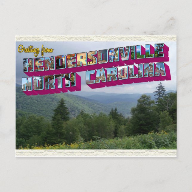 Hendersonville, NC Postkarte (Vorderseite)